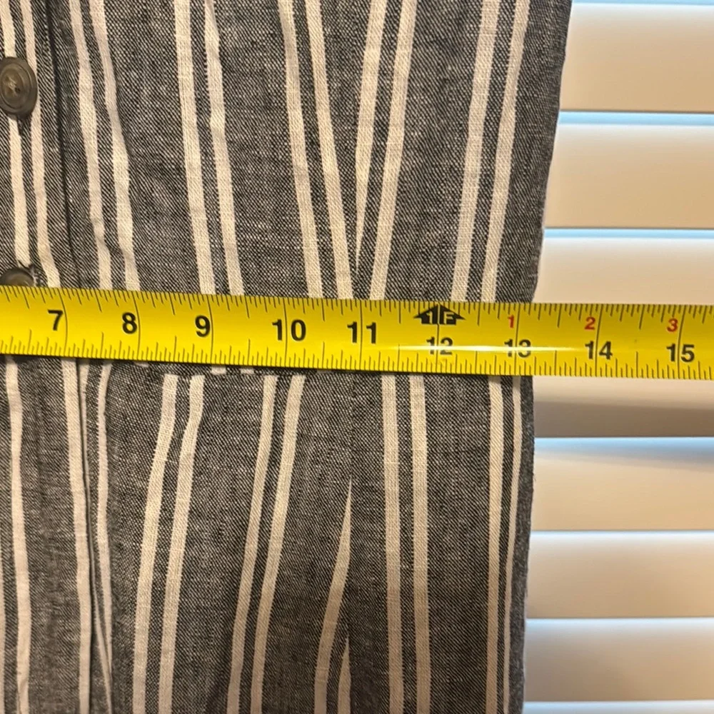 Who What Wear Black and White Belted Striped Jumpsuit - Size XXL-NWT - Picture 5 of 10